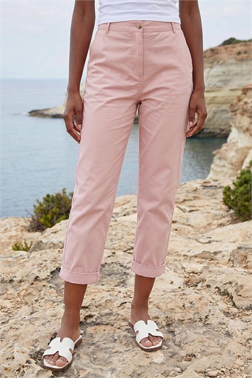 Petite Cotton Blend Stretch Chino Trousers 18059146