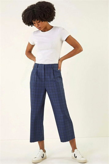 Blue Check Culottes