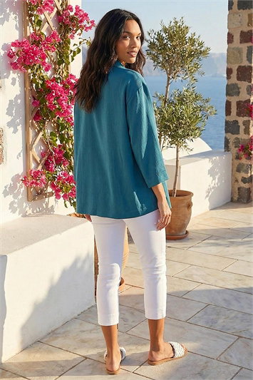 Relaxed Textured Blazer 15052391