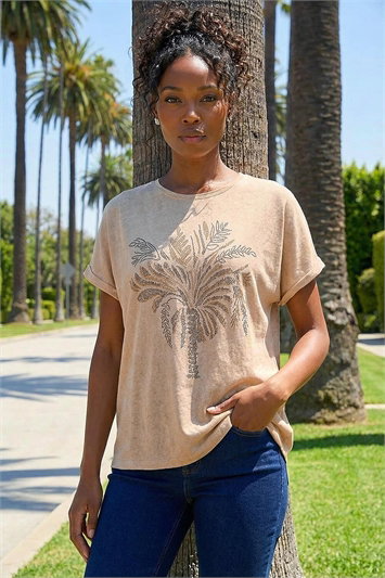 Cream Embellished Detail Top
