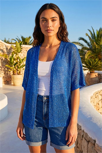 Sequin Edge To Edge Cardigan 16329754