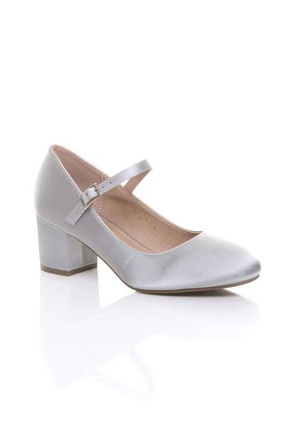 Pink Mid Block Heel Mary Jane Court Shoes