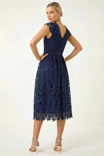 Premium Crochet Lace Midi Dress 14758660