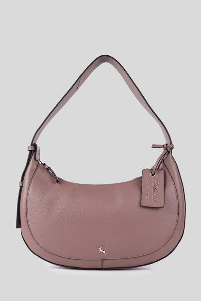Black 'Tesoro Di Bologna' Real Leather Shoulder Bag
