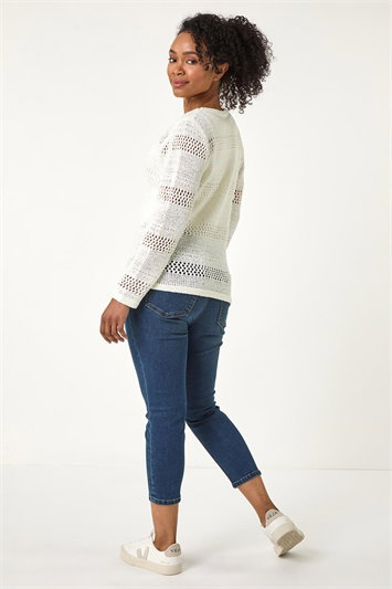 Petite Open Knit Jumper 16179494