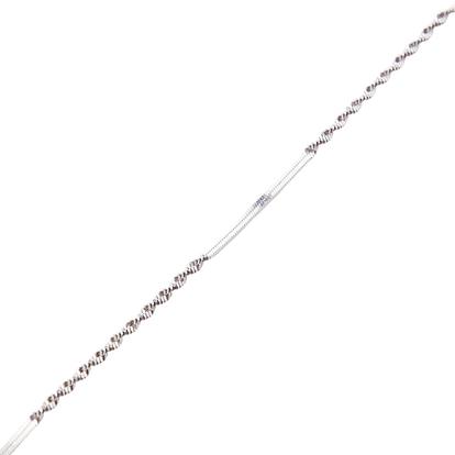 Metallic Semi Singapore Sterling Silver Bracelet