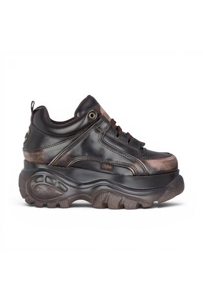 Brown Womens Chunky Platform Trainers -1339-14