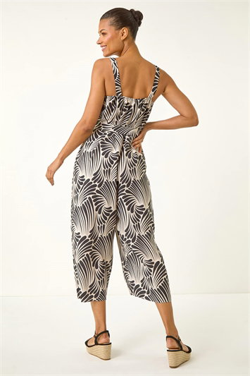 Abstract Strappy Jumpsuit 14750608