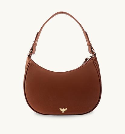 Brown The Lucy Tan Leather Bag