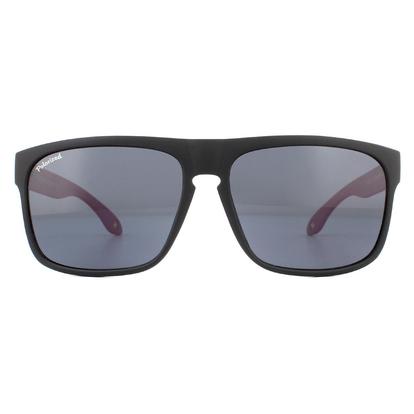 Black Rectangle Black With Pink Rubbertouch Black Polarized Sunglasses