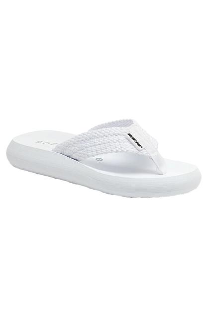 White Sunset Webbing Flip Flops