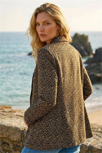 Animal Print Stretch Blazer 15046808