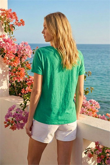 Shimmer V-Neck Top 19380334