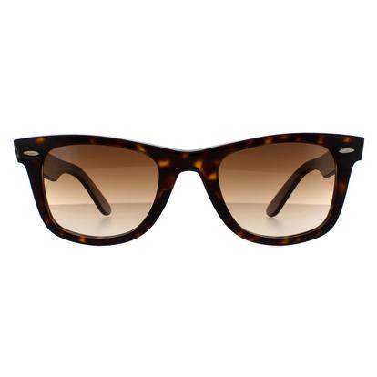 Brown Rectangle Havana Brown Gradient Sunglasses