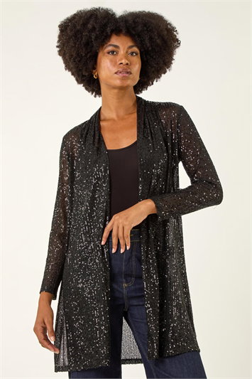 Sequin Longline Kimono 19436308
