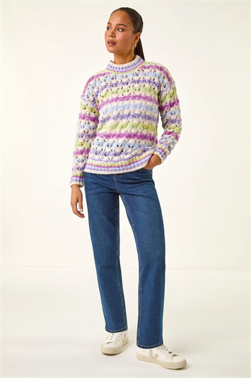 Petite Stripe Knit Jumper 16313976