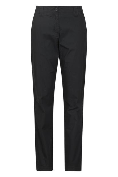 Black Coastal Stretch Regular Trousers