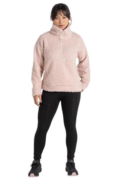 Cream Ciara Sherpa Fleece Funnel Neck Sweatshirt