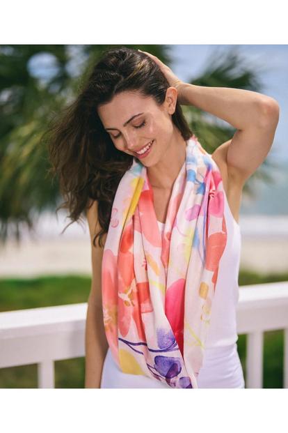 Pink Brea - Lightweight Summer Scarf