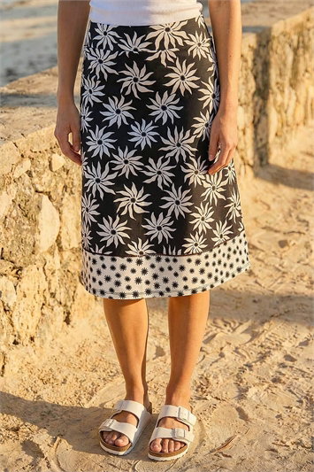 Floral Star A-Line Skirt 17077708