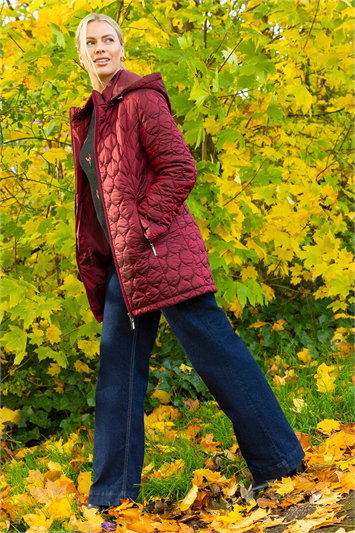Hooded Quilted Puffer Coat 12038178