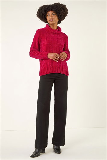 Chenille Roll Neck Knit jumper 16300678