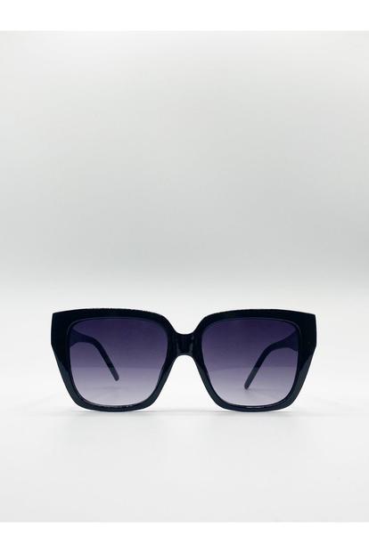 Black Oversized Cat Eye Sunglasses