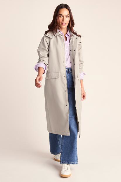 Cream Remi Classic Waterproof Car Coat