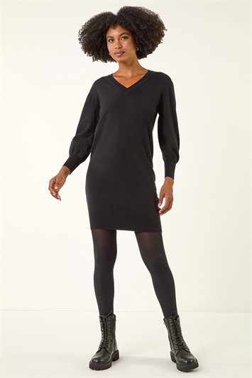 Longline Knitted Jumper Dress 14312908