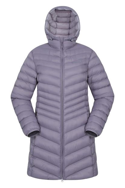 Purple Florence Long Padded Jacket