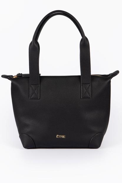 Pink Medium Faux Leather Tote Bag