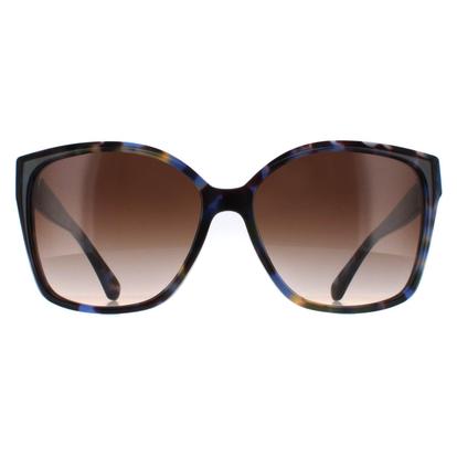 Brown Square Bright Blue Tortoise Brown Gradient Mk2201 Malia
