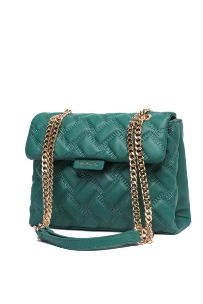 Green Quilted Chain Bag