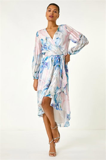 Ruffle Midi Wrap Dress 14671509