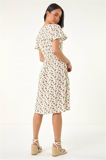 Petite Cherry Print Pocket Dress 14919338