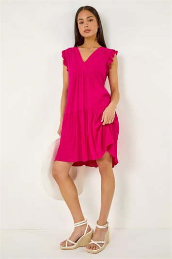 Petite Frill Short Dress 14688232
