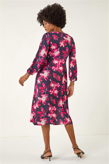 Floral Fit & Flare Midi Dress 14806672