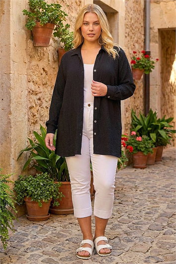Curve Textured Blouse 10221808