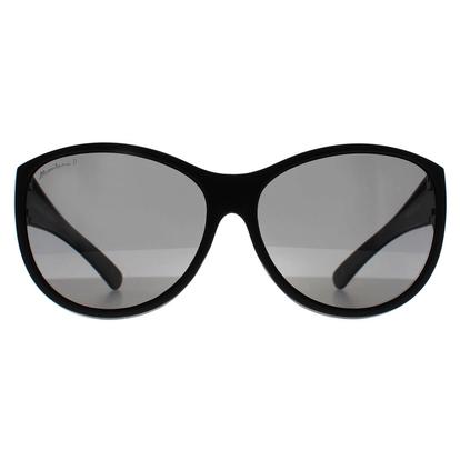 Black Butterfly Matte Black Smoke Polarized Fo8 Fit Over Glasses Sunglasses