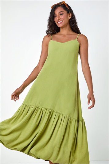 Dusk Strappy Tiered Maxi Dress 14600734