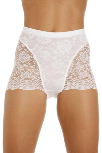 White 2 Pack Floral Lace Control Boxers
