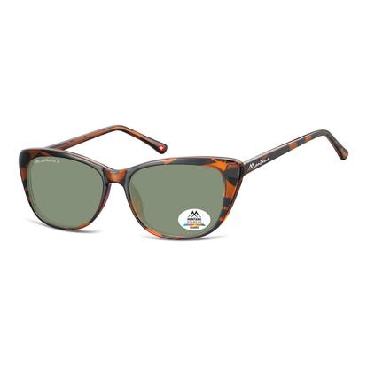 Brown Cat Eye Tortoise G15 Green Polarized Mp42