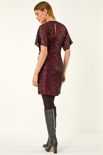 Sequin Twist Front Stretch Dress 14789551