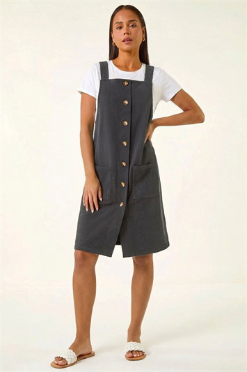 Petite Corduroy Pinafore Dress 14807036