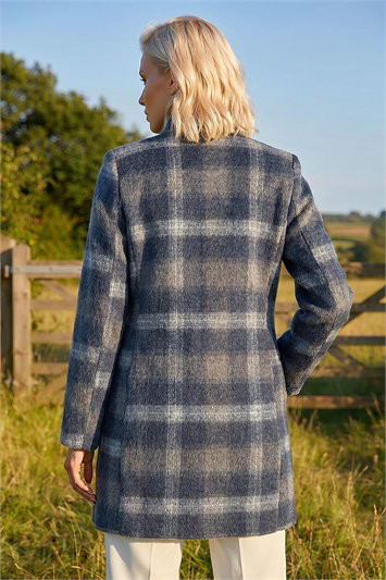 Petite Check Coat 12044360