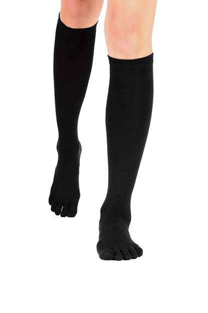 Black 1 Pack Essential Knee-High Toe Socks