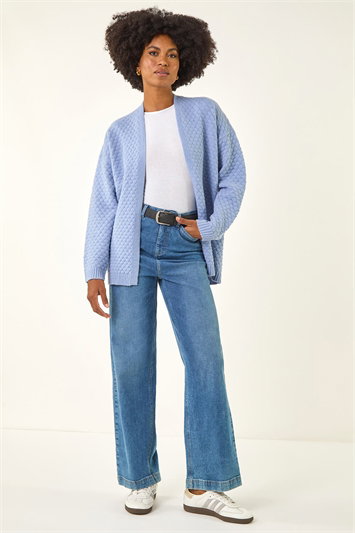 Waffle Knit Cardigan 16312045