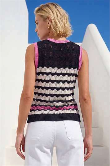 Sequin Wave Detail Knit Top 16194960