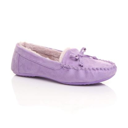 Purple Boat Shoes Moccasins Slippers