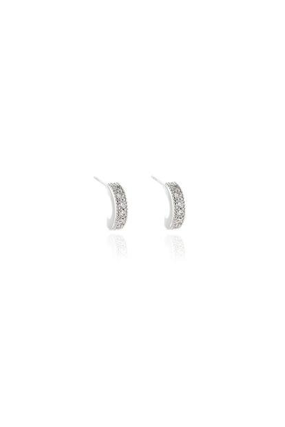 Metallic Cachet London Saga 10Mm Silver Earrings